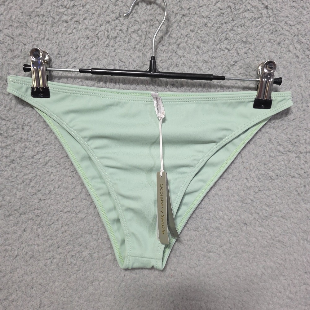 Gooseberry Seaside Bikini Bottoms Cheeky Thong‎ Mint Sage Seafoam Size Small NWT